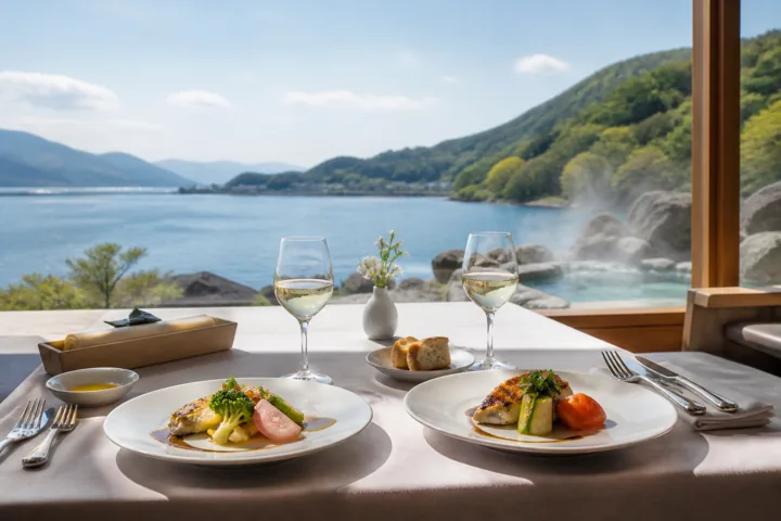 海辺のフレンチを楽しむ旅のイメージ